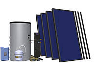 Солнечный комплект HEWALEX 4 TELPAm-INTEGRA 400 Для подогрева воды для 3-8 человек + как дополнение к ЦО!