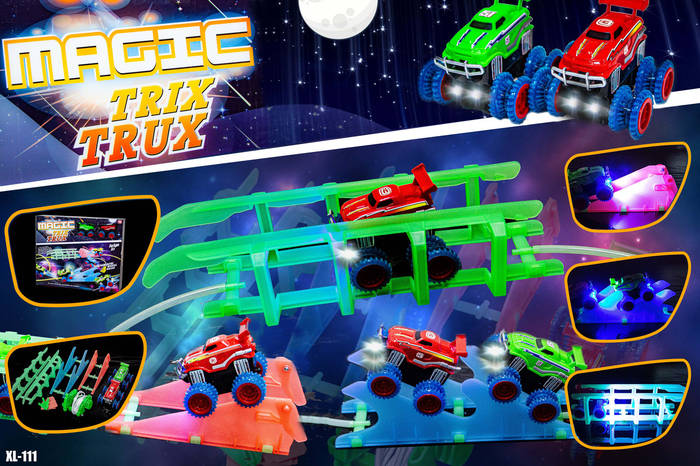 Купить Монстер-Траки (Trix Trux) XL-111 + 2 машинки со светящимися ...