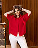 Сорочка-туніка з тонкого котону, яка має дуже легко та жіночно великі розміри, фото 2