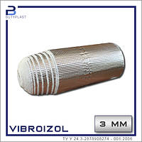Віброізоляція, шумоізоляція авто 3мм, Vibroizol, рулон 330 мм*7,5 мп, віброшумоізоляція, знешумка, шумка.
