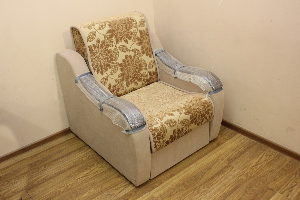 Кресло-Кровать Марта 60 Раскладное Ткань Жаклин Голд и Пера-77 (Катунь ...