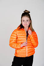 Дитяча куртка для дівчинки Верхня одяг для дівчаток MEK Італія 191MHAA002 Жовтогарячий Хіт!