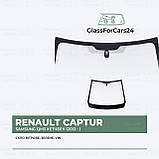 Лобове скло RENAULT Captur / SAMSUNG QM3 (Хетчбек) (2013 - 2018) OE - 727123277R, фото 2