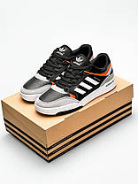 Чоловічі кросівки Adidas Drop Step Black Orange Адідас дроп степ чорні з помаранчевим демісезон, фото 5