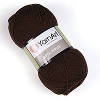 YarnArt SUPER PERLEE (Супер Перле) № 05 коричневий (Пряжа акрилова, нитки для в’язання)