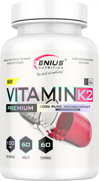 Витамин К2 Genius Nutrition Vitamin K2 60 tabs