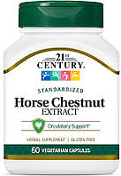 Экстракт конского каштана 21st Century Horse Chestnut Extract, Standardized, 60 вег капсул
