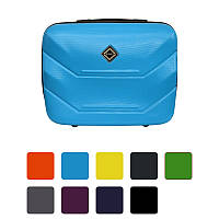 Дорожня сумка кейс саквояж Bonro 2019 пластикова велика Чорний M_8090 Блакитний