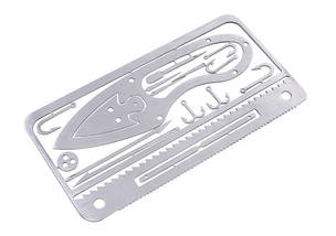 Мультитул кредитка виживальника Survival Multitool Card 17в1, фото 3