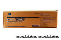 Блок проявки ( с девелопером ) Konica Minolta DV-512Y желтый Yellow для bizhub C224 / C284 A2XN08D Ресурс: