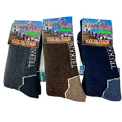 Зимові термошкарпетки чоловічі (41-45р) Kardesler Termal Socks / Теплі шкарпетки шерстяні / Високі термо шкарпетки