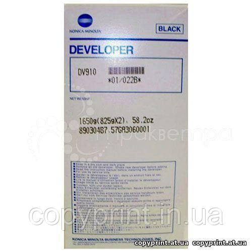 Девелопер (Developer) DV910 для Konica Minolta bizhub 920/950, 01/022B ресурс 1 млн од (2х825г) оригінальний, фото 1