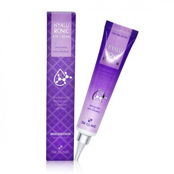 3W Clic Hyaluronic Eye Cream Вологий крем для очей з гіалуроновою кислотою, 40 мл