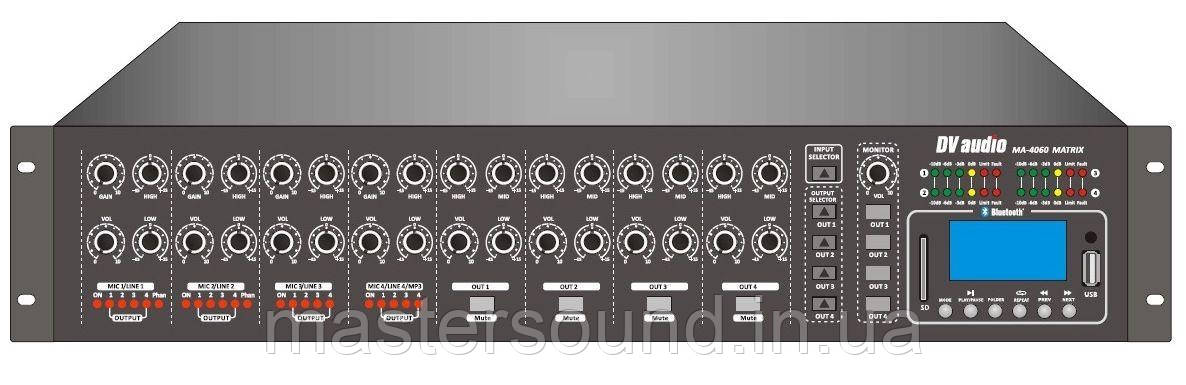 Трансляційний мікшер-підсилювач DV audio PA-4060, фото 1