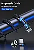 USB — Lightning для iPhone, iPad кабель із магнітним конектором 360° і LED-індикацією 2.4 А 1 м, фото 9