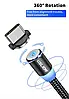 USB — Lightning для iPhone, iPad кабель із магнітним конектором 360° і LED-індикацією 2.4 А 1 м, фото 8