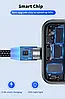 USB — Lightning для iPhone, iPad кабель із магнітним конектором 360° і LED-індикацією 2.4 А 1 м, фото 3