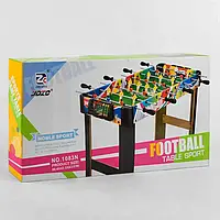 Игровой стол "Настольный футбол" на штангах со счетами деревянный с ножками 1083 N