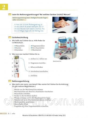 Menschen A2 Berufstrainer mit Audio-CD / Учебник для тренировки бизнес лексики - фото 8 - id-p1591216605