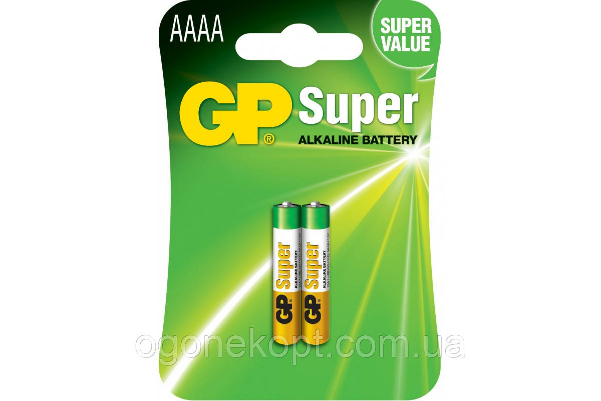 Батарейки GP Super Alkaline AAAA 25A 1.5V 25A-U2