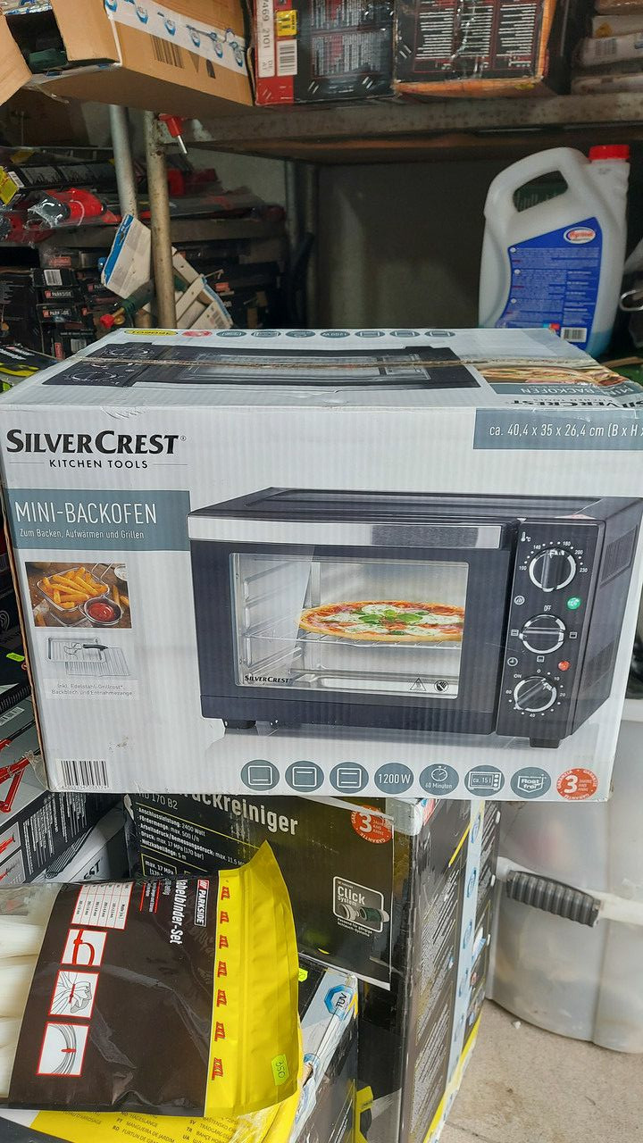 Духовка 15 л. для гриля/випічки Silver Crest SGB 1200 F1 1200 Вт. з 3  комбінаціями гриль/готівка (ID#1534499015), цена: 1800 ₴, купить на | Backautomaten