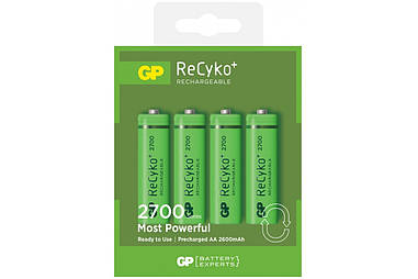 Акумуляторна батарейка GP ReCyko+ 2700AAHCE-U4, 1.2V