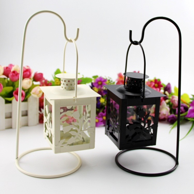 Креативний металевий підсвічник ліхтар ретросвічники в європейському стилі, фото 1