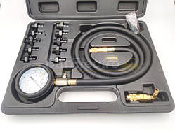 Манометр для вимірювання тиску оливи у двигуні (0-10 барів) з перехідниками
