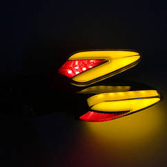 Світлодіодні вказівники поворотів, бігучі, для мотоцикла (мотоповоротники) Horizon