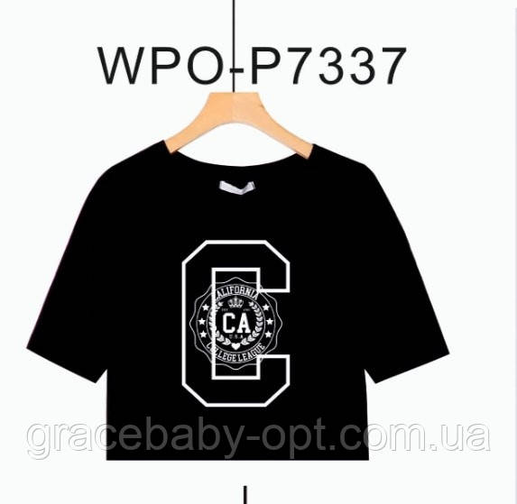 Футболка-топ жіноча оптом, Glo-story, XS,S,M,L,XL pp, № WPO-P7337