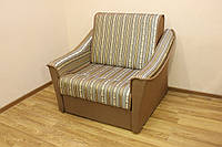 Кресло-Кровать Натали 80 раскладное ткань Бронкс-02 и Багама-08 шоко (Катунь ТМ) тканина Верона-4Б та Багама-06 голд браун