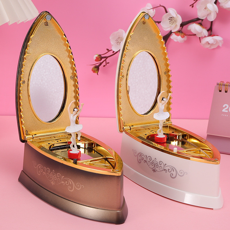 Музична скринька з балериною, форма праски для ювелірних виробів, фото 1