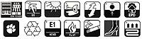 Спеціальні графічні символи для напольних покриттях