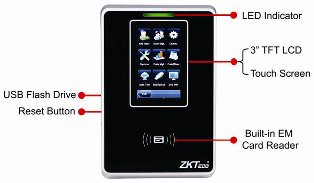 Система контроля доступа по картам ZKTeco SC700 - фото 2 - id-p20028166