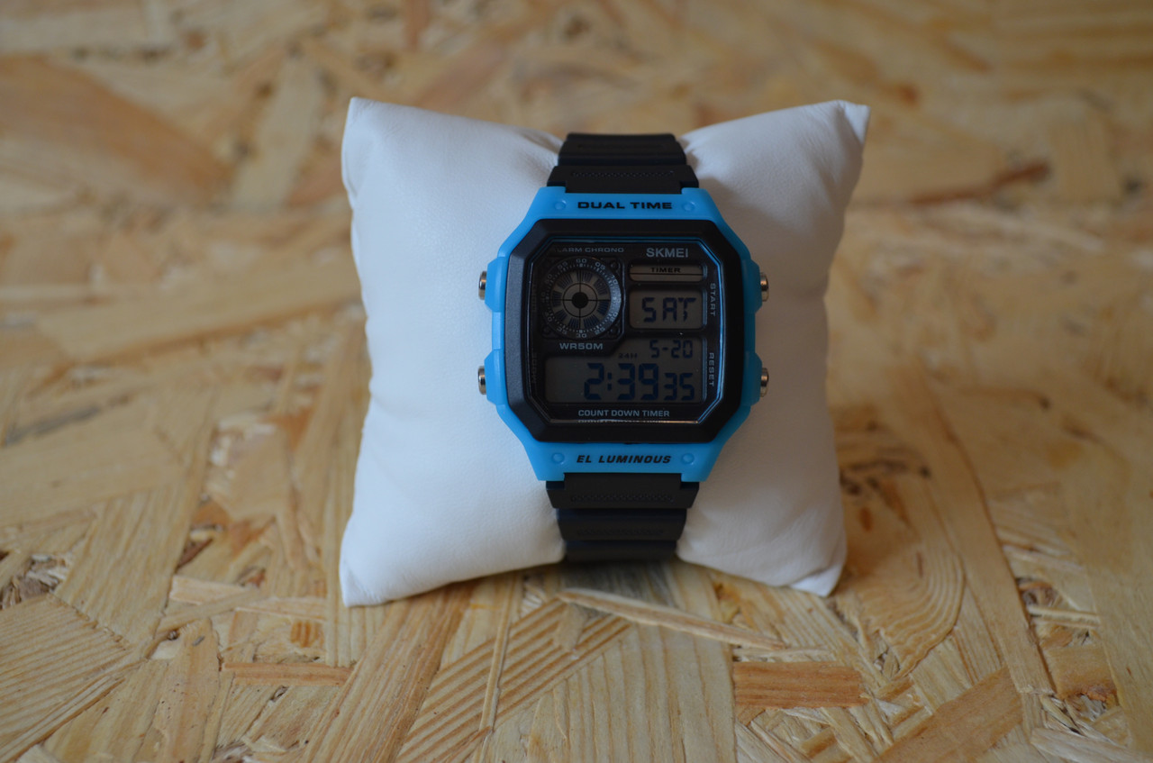 Мужские спортивные наручные часы Skmei 1299 Синий - фото 6 - id-p1591311924