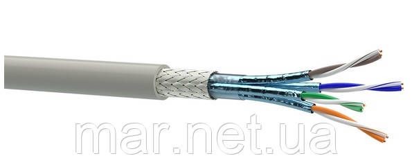 Кабель внутрішній S/FTP КПпВонг-HFОблШв-ВПЕ кат. 7 600МГц 4x2x0.56 305м LSOH Одескабель, фото 1