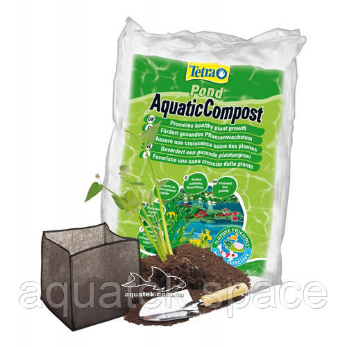 Поживний субстрат Tetra Pond Aquatic Compost 8 літрів — правильне живлення коренів код 705476