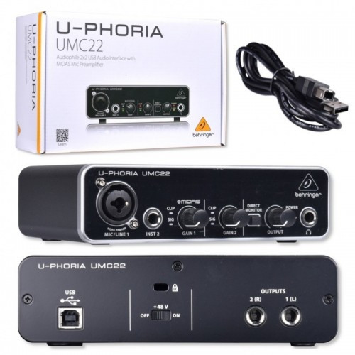 Звукова карта BEHRINGER U-PHORIA UMC 22