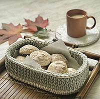 Корзина овальная декоративная для конфет печенья хлеба, современный модный декор для дома