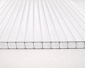 Стільниковий полікарбонат 6 мм POLYGAL Plaskolite прозорий