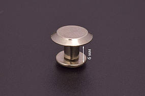 Гвинт ремінний 6 мм, нікель (1 шт)