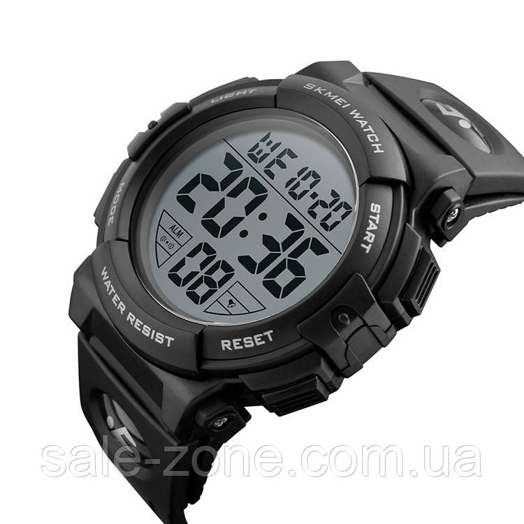 Мужские наручные спортивные часы Skmei 1258 Черный - фото 6 - id-p1591362514