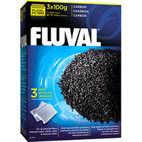 Активированный уголь Fluval Carbon, 3 x 100 гр код А1440