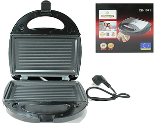 Мультимейкер 3 В 1 Crownberg Cb 1071 Гриль Сендвичница Вафельница 750Вт