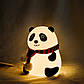 Нічник силіконовий Панда LOSSO LJC-142-А (відкриті очі), фото 2