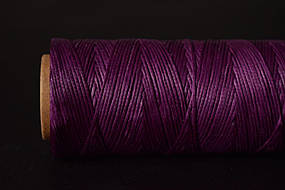 Плоска вощена нитка, 1 мм, колір: Фіолетовий