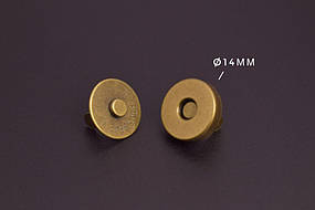 Кнопка магнітна 14 мм, антик, 1 шт.