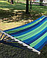 Тканевый гамак Mexico с деревянной перекладиной 200×80 см, гамак с планкой в чехле, фото 6