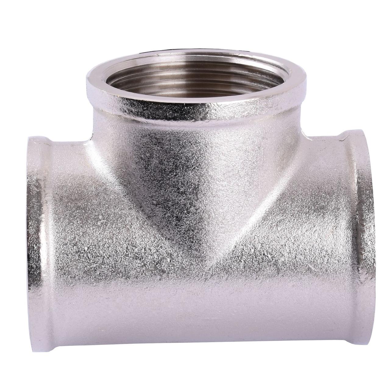 Трійник SOLOMON 3/4" ВВВ нікель 8202, фото 1