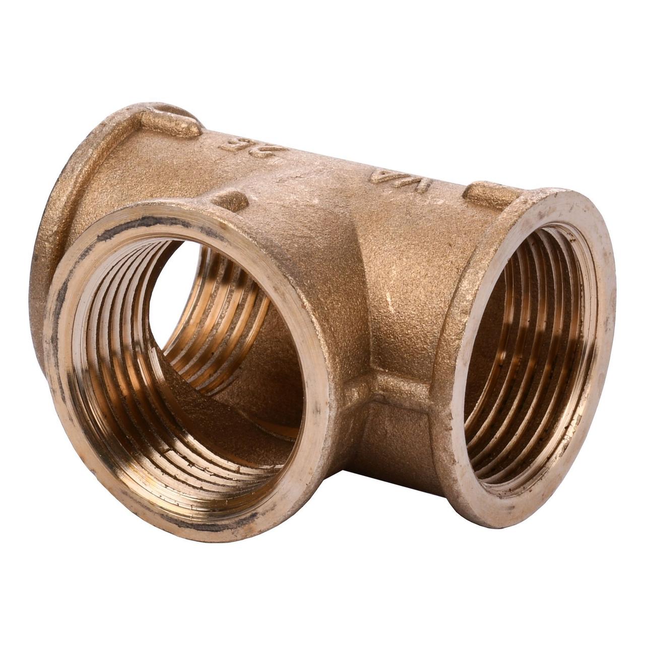 Трійник латунь 1 Внутрішня-Внутрішня-Внутрішня А0218А, фото 1